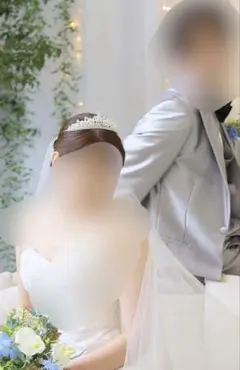 ウェディングティアラ　ブライダルアクセサリー　 結婚式ヘッドアクセ
