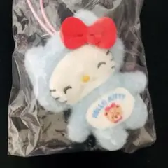 サンリオキャラクターズシークレットマスコット　キティ　全身フード水色