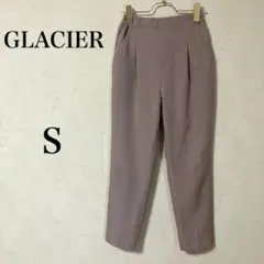 【グラシア】 タックテーパードパンツ S スラックス ベージュ系 ウエストゴム