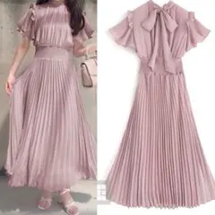 GRL グレイル ワンピース Lサイズ 美品 ガーリー フェミニン　ピンク