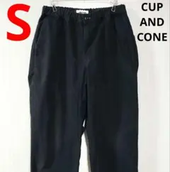 CUP AND CONE　イージークロップドパンツ　ブラック　S　匿名配送
