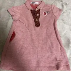 familiar 赤いポロシャツ 90cm
