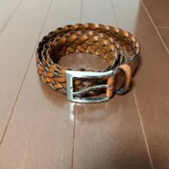 レザーメッシュベルト ブラウン