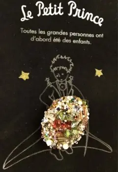 【美品❣️】可憐虹色オーバルブローチ