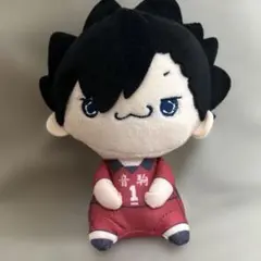 ハイキュー　もちぴこ　ぬいぐるみ　　マスコット黒尾　音駒