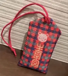 新品 生田神社 ファミリア 御守り 育守 はぐくまもり チェック柄お守り