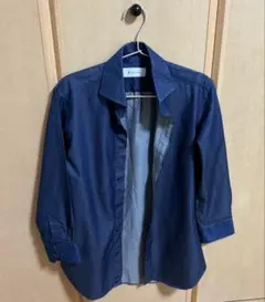 FABRIC TOKYO ダークブルー 長袖シャツ