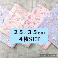 ２５×３５cmランチョンマット♡４枚♡ハンドメイド♡ゆめかわ　ユニコーン