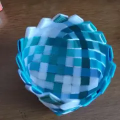 ハンドメイド 手作り丸かご