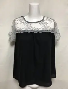 レーストップス/ デコルテレースカットソー/ 即発送
