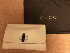 美品 GUCCI バンブー クラッチ グッチ