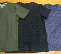 Tシャツ 3枚セット（オリーブグリーン・黒・ダークブルー）