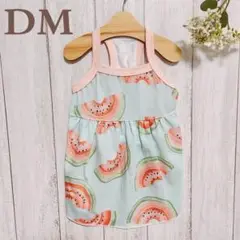犬服 スイカ柄キャミワンピ DM ハンドメイド