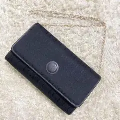【美品】GUCCI グッチ チェーンショルダーバッグ ポシェット ブラック
