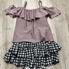 devirock オフショルダー 水着 140cm