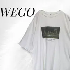 ウィゴー WEGO アートプリント オーバーサイズ Tシャツ M ホワイト