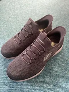 SKECHERS ハンズフリー　スリップインズ　メンズ　チャコール27.5
