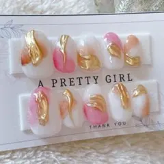 新作ネイルチップ　現品　ニュアンス