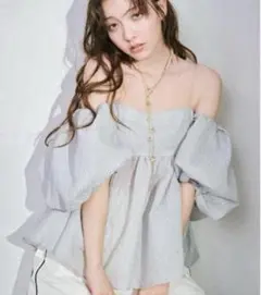 LILY BROWN 3WAYジャガードペプラムビスチェ