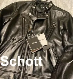【未使用】Schott ダブルブレストライダース シープスキン　定価9万円