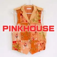 【美品・秋冬人気】PINKHOUSE ピンクハウス 花柄ベスト