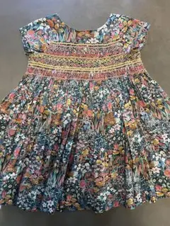 美品 Bonpoint デュセス 花柄ワンピース4a