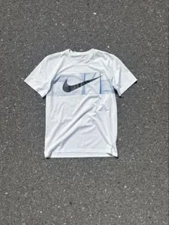90s 00s nike tシャツ 白 黒 デカロゴ ギザロゴ y2k 短丈