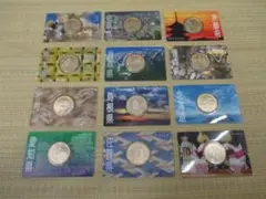 レア 新品 地方自治法施行60周年記念 バイカラー・クラッド 500円 12種類