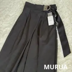 新品　MURUA ムルーア　ワイドパンツ　ベルト付き　Sサイズ