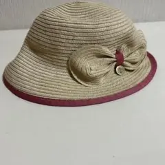 TOCCA リボン付き麦わら帽子 48cm