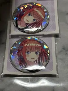 五等分の花嫁 アベイル ホログラム缶バッジ 二乃