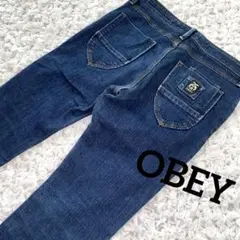 《美品》OBEY オベイ　ジーンズ　ストレートデニム 32 L