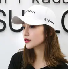 n80新品 カジュアルコーデ キャップ韓国 オルチャン男女兼用ユニセックス白31