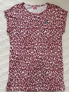 PUMA ヒョウ柄 フレンチスリーブTシャツ