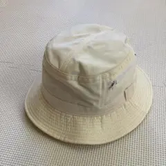 《訳あり》ファスナー付きバケットハット　ゴルフハット　フリーサイズ