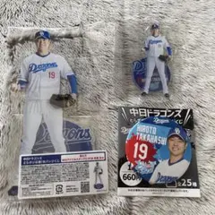 中日ドラゴンズ 高橋宏斗 アクリルスタンド　缶バッジ　フィニッシュ賞　どらポジ