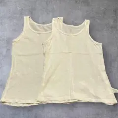 メッシュ アンダーシャツ 白色100cm 2枚セット