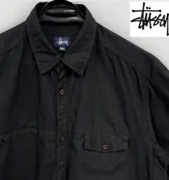Y2K Old Stussy ワーク 半袖シャツ 紺タグ