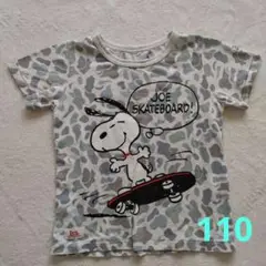 スヌーピー　カモフラージュ Tシャツ　110cm　Lee