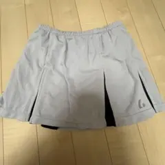 LUCENT スコート(インナースパッツ付き）シルバーグレー×ブラック Ｌ