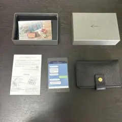 9/5迄セール　【LITSTA 財布】　ブラック　レザー　コインケース