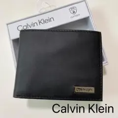 カルバンクライン 財布 ウォレット コンパクト シンプル 二つ折り メンズ 黒