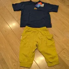 130　ディズニーTシャツ　イエロー　ハーフパンツ　120 エフオー