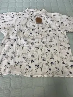 花柄綿100%半袖トップス サイズ38