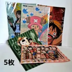 クリアファイル　ONE PIECE SUNTORYコラボ　麦わらの一味　みちのく
