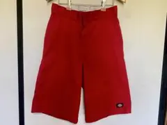 DICKIES ショートパンツ 赤 レッド 未使用 Loose Fit 29㌅