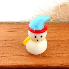 ガラス細工　雪だるま　飾り　クリスマス　置物　雑貨　小物