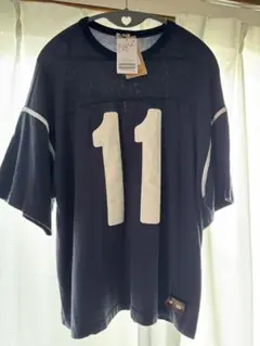 refined 11 FOOTBALL TEE ネイビー L