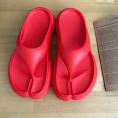 Paes レッド サンダル　新品未使用　24cm