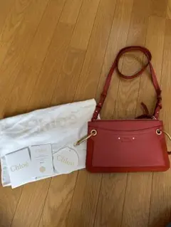 美品　Chloe ショルダー　バッグ　レッド　ミニ